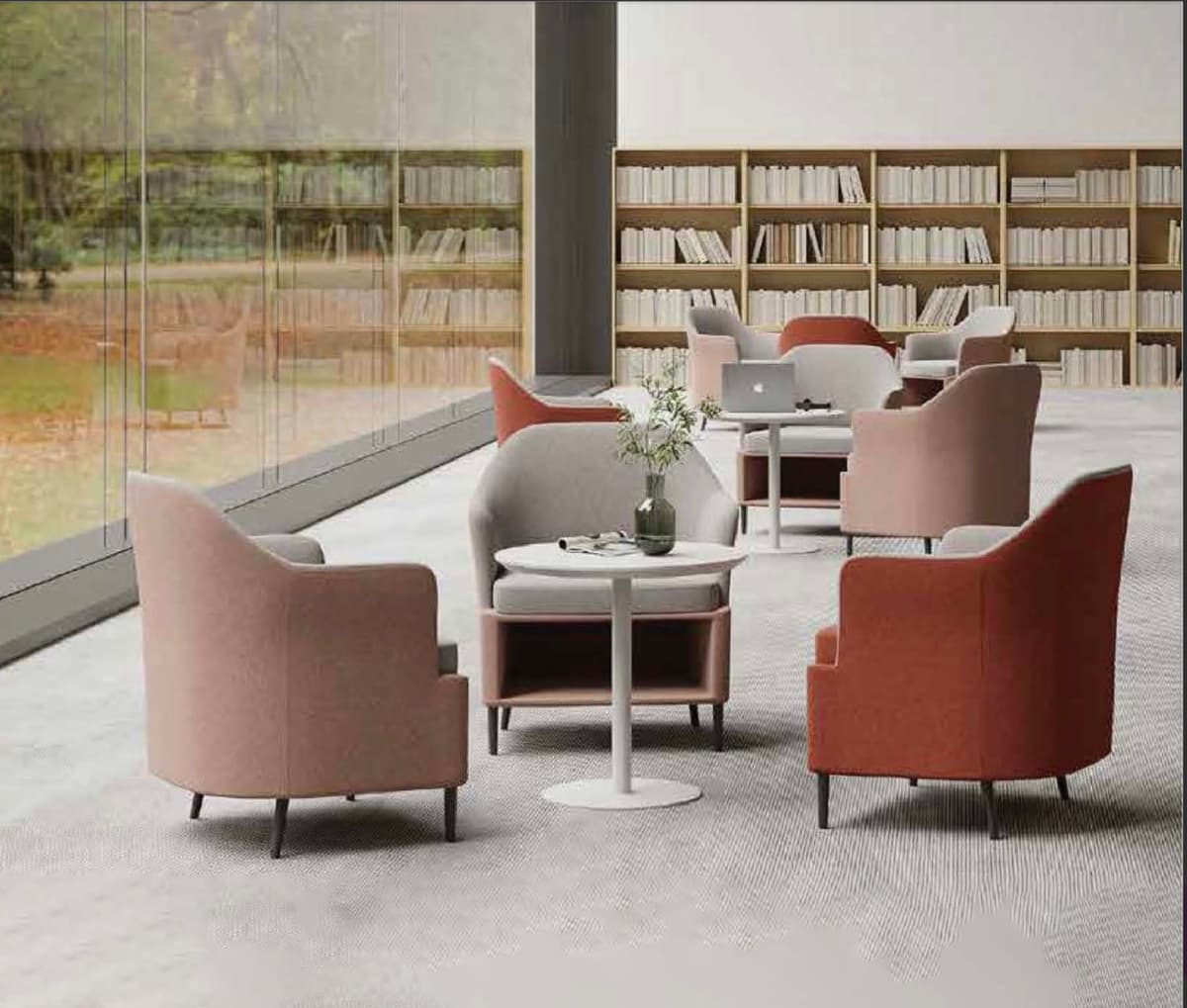 Elegant lobby chairs